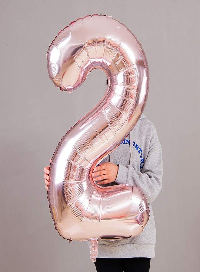 Juland Rose Gold Number Balloons Large Foil Mylar Balloons 40 Inch Giant Jumbo Number Balloons XXL for Birthday Party Decorations - 22 - Image 5